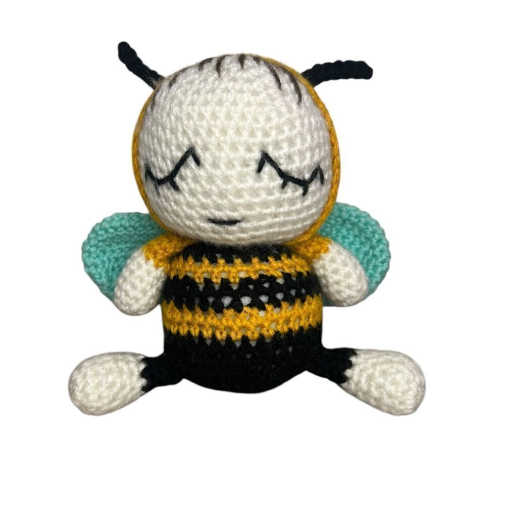 Handmade Crochet Bumblebee Stuffed Plush 9-inch